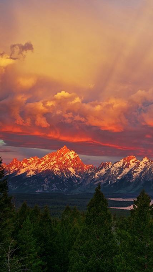 Mountains In The Distance iPhone Wallpaper