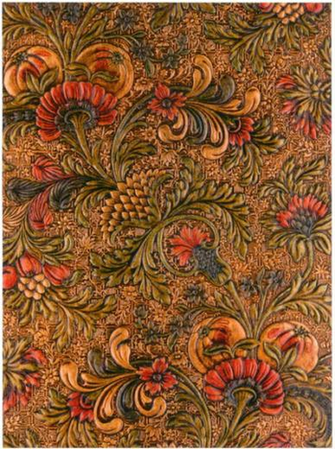 Sanderson Vintage Leather Embossed Wallpaper