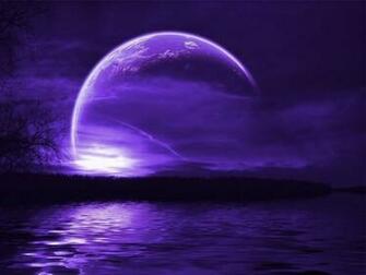 Purple Moon Wallpaper HD In Space Imageci