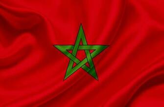 Moroccan Flag North Africa In Morocco