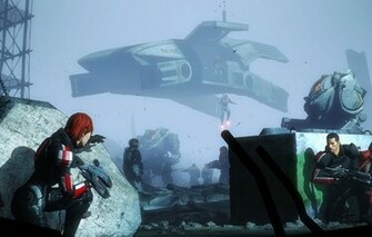 Wallpaper Cerberus Mass Effect Shepard Garrus Vakarian Javik