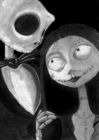 Sally And Jack Skellington By Ninjacakez