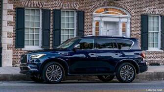 Infiniti Qx80 Color Hermosa Blue Side HD Wallpaper