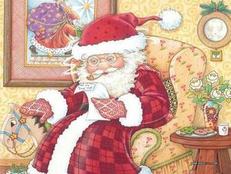 Wallpaper Of The Night Before Christmas Illustration Art