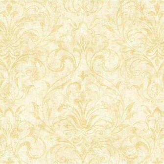 Wallpaper Leaf Scroll Damask