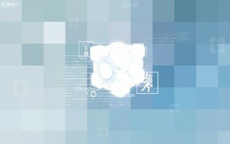 Companion Cube Blueprint Wallpaper Myspace