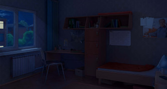 Anime Night Background Wallpaper