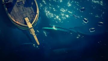 Sea Of Thieves Fell The Giant Megalodon Shark In