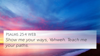 Psalms Web 4k Wallpaper Show Me Your Ways Yahweh Teach