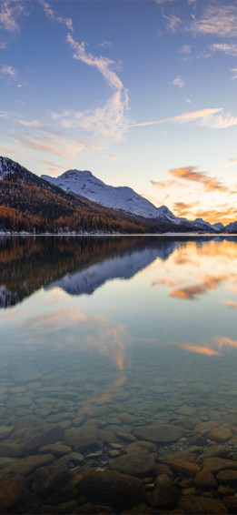 Landscape Water Reflection Mountains 4k iPhone Wallpaper