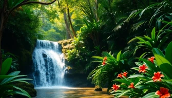 Rainforest Waterfall Wallpaper