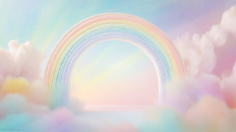 Pastel Rainbow Aesthetic Wallpaper