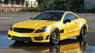 Mercedes Benz R230 Sl Amg Liquid Gold Wallpaper HD Car