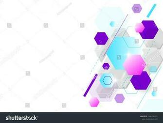 Abstract Hexagonal Molecular Structures In Technology Background