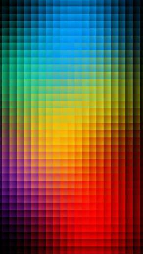 Neon Light Mosaics Wallpaper iPhone