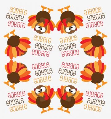 Gobble Funny Turkey Thanksgiving Wallpaper