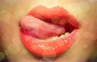 Wallpaper Red Lipstick Love Chic Girl Lips Mouth