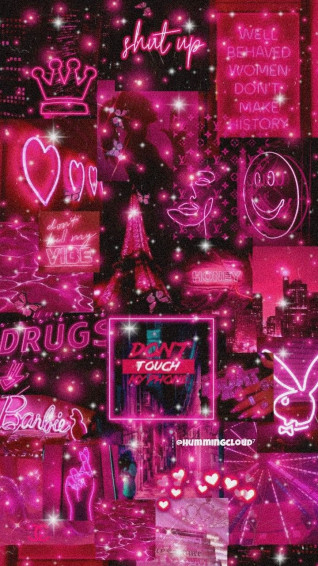 Hot Pink Version Aesthetics Wallpaper