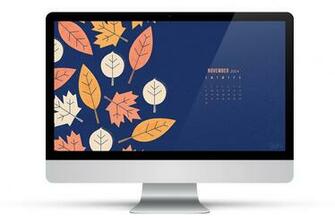 Sarah Hearts November Calendar Wallpaper