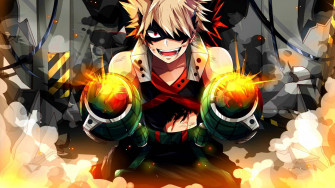 Bakugou And His Gauntlets Alfixrh99fwp23bm Wallpaper