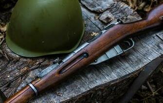 Wallpaper Weapons Rifle Helmet Mosin Image For Desktop