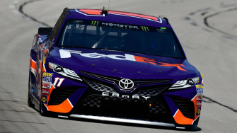Denny Hamlin S Navy Blue Car Wallpaper