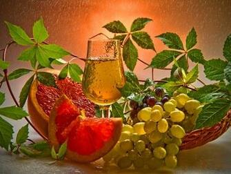 Fresh Fruits And Juice Wallpaper