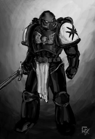 Speed Painting 40k Space Marine Black Templar By Mynameisbyron On