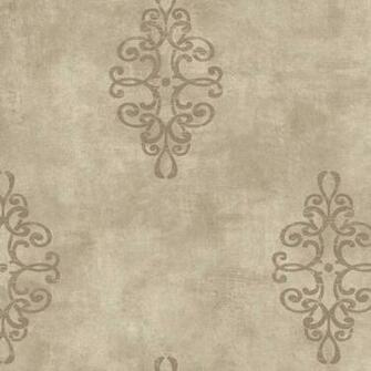 Dark Grey Ironwork Medallion Wallpaper Wall Sticker Outlet