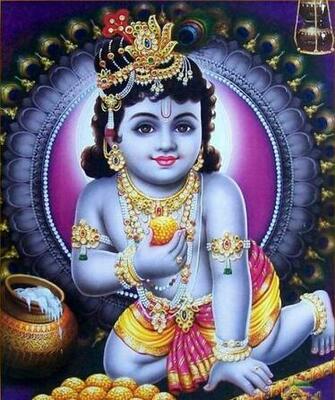 Hindu God Wallpaper Bal Krishna