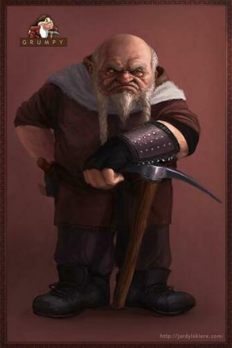 Dwarves Grumpy The Dwarf By Jordylakiere