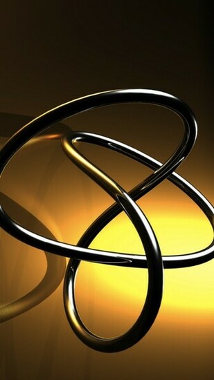 iPhone Wallpaper 3d Bent Ring