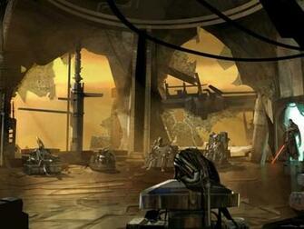 Jedi Temple In Ruins Wallpaper