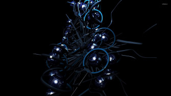 Connected Orbs Wallpaper