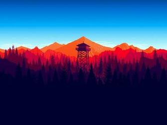 Firewatch Forest Landscape In Game