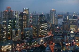 Osaka Skyline Desktop Wallpaper Iskin Co Uk