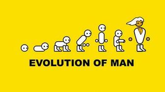 Evolution Of Man Text Overlay Minimalism Pc Gaming Master
