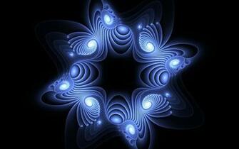 Blue Psychedelic Star Wallpaper Stock Photos