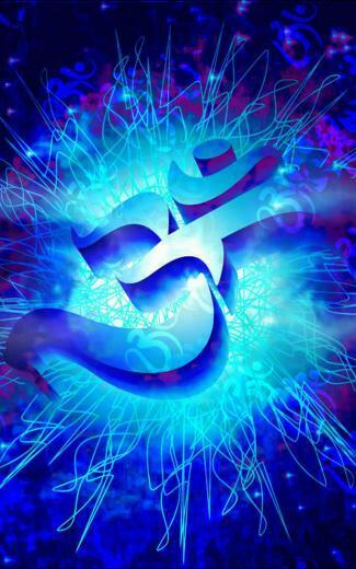 Om Peace 3d Blue Pure 4k Ultra HD Mobile Wallpaper
