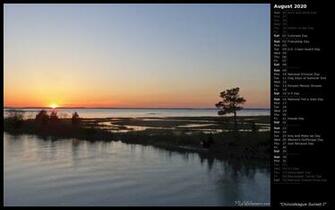 Mlewallpaper Chincoteague Sunset I Calendar