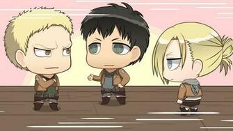 Eren Annie And Reiner Attack On Titan Wallpaper