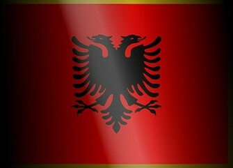 Albanian Albania Flag Image