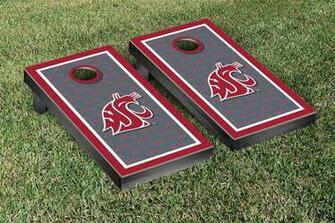 Washington State Wsu Cougars Cornhole Game Set Border Version