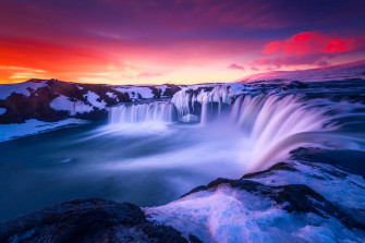 Waterfall Iceland 4k HD Wallpaper Image