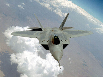 F Raptor Military Jet Fighter Wallpaper