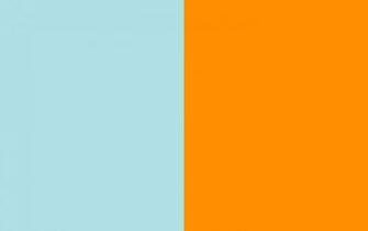 Resolution Powder Blue Web And Princeton Orange Solid Two Color