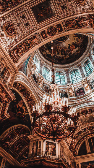 Karina Kush On Gold Baroque Architecture