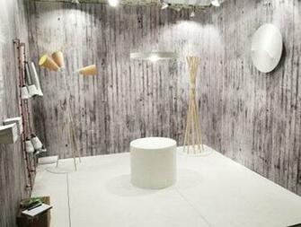 Off The Wall Hard Sell Faux Concrete Wallpaper Labors To Build