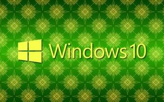 Yellow Text Logo On Green Pattern Wallpaper Computer