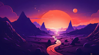 Dark Nature Sunset 4k Wallpaper